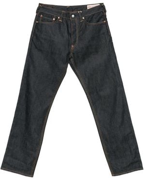 Evisu Daicock-Print Jeans - Black