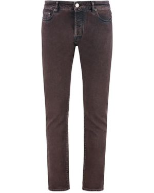 Moorer Five-Pocket Trousers - Grey
