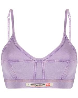 DIESEL Ufsb-Billiecut-Dt Cotton Bralette - Purple
