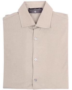 FILIPPO DE LAURENTIIS Long-Sleeve Button-Up Shirt - White