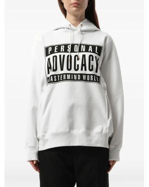 Mastermind Japan Graphic-Print Hoodie - Grey
