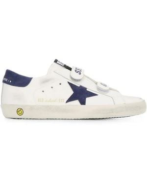 Golden Goose Old School Star-Patch Trainers - White