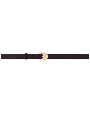 Ba&sh Bolbi Crescent Buckle Belt - White