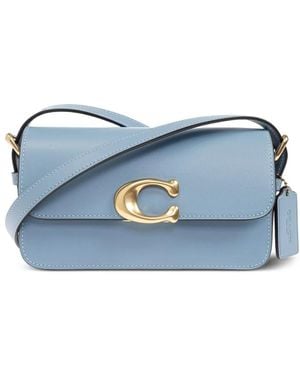COACH Sac Porté Épaule À Plaque Logo - Bleu