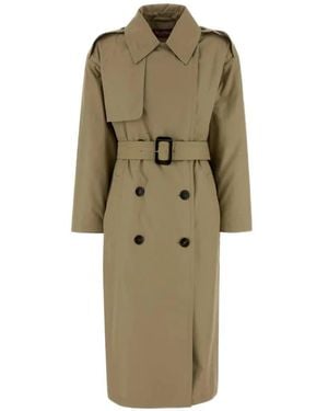 Max Mara Charme ベルテッド トレンチコート - グリーン