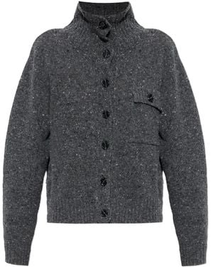 Samsøe & Samsøe Salois Cardigan Mit Knopfverschluss - Grau