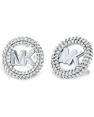 Michael Kors Ohrringe Mit Logo - Weiß
