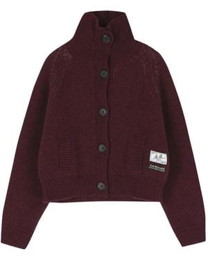 B.B. Wallace Hesse Button-Fastening Cardigan - Red