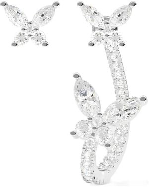 Apm Monaco Asymmetric Butterfly Earrings - White