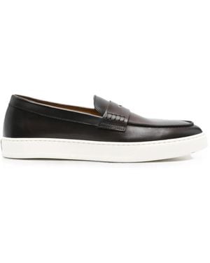 Doucal's Penny-Slot Leather Loafers - White