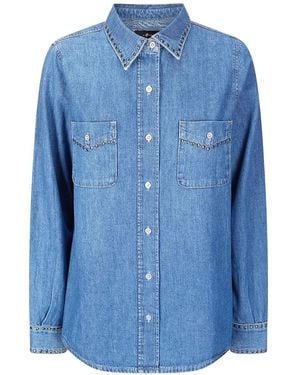 7 For All Mankind Studded Shirt - Blue