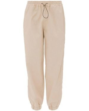 JW Anderson Tapered-Leg Track Pants - Natural