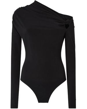 Pinko Asymmetrische Body Met Geknoopt Detail - Zwart