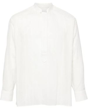 Lardini Striped Cotton Shirt - White