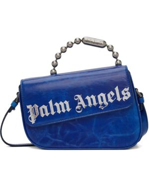 Palm Angels Sac Porté Épaule Asymétrique À Logo - Blue