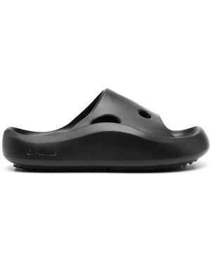 Off-White c/o Virgil Abloh Meteor Rubber Pool Slides - Black