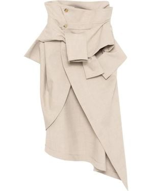 A.W.A.K.E. MODE Asymmetric Skirt - Natural