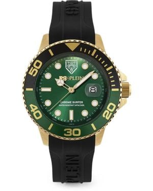 Philipp Plein Montre Chrome Surfer 43 Mm - Green