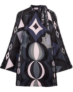 PUCCI Printed Silk Maxi Dress - Black