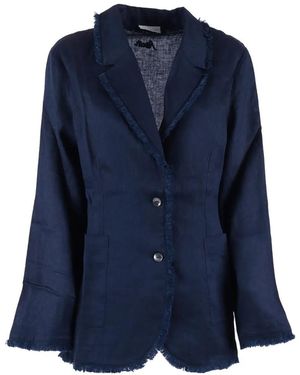 P.A.R.O.S.H. Frayed-Edge Jacket - Blue