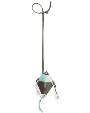 KENZO Kite Schlüsselanhänger Aus Leder - Weiß