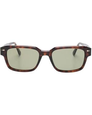 Ahlem Beaux-Arts Square-Frame Sunglasses - Brown