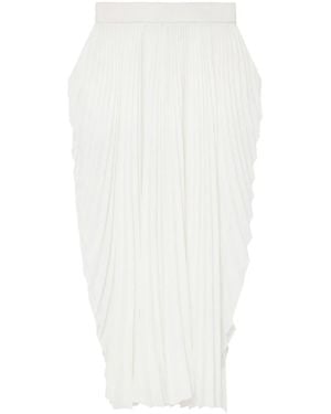 Stella McCartney Pleated Mid-Rise Maxi Skirt - White
