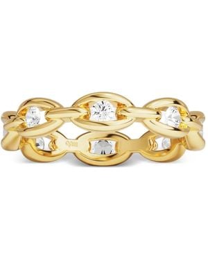 Apm Monaco Pavé Chain Ring - Metallic