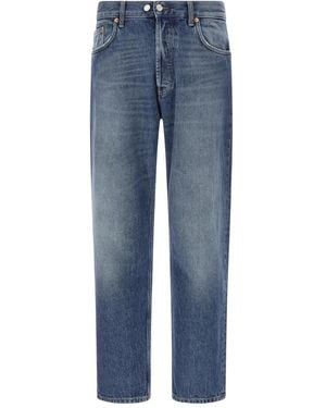 Department 5 Used-Effect Stonewashed Jeans - Blue
