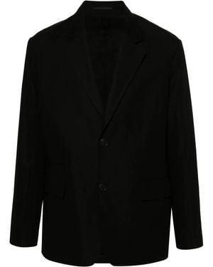 Lanvin Notched-Lapels Single-Breasted Blazer - Black