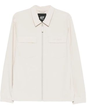 Alpha Tauri Zip-Fastening Chest-Pocket Jacket - White