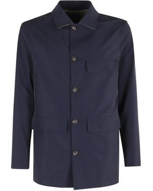 KIRED Veste Réversible À Poches À Rabat - Blue