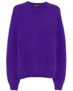 Tom Ford Cashmere Crew-Neck Jumper - Purple