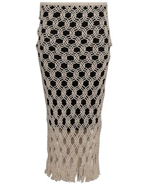 DIOTIMA Jupe Longue Sparrow En Crochet - Neutre