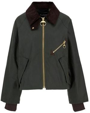 Barbour Chaqueta Encerada Arlene - Negro