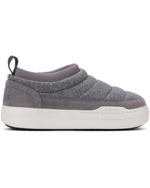 Moon Boot Park Logo-Print Sneakers - Gray