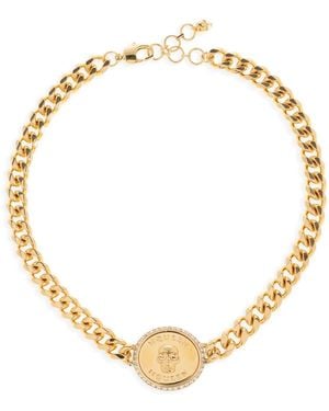 McQueen Sovereign Skull Choker Necklace - Metallic
