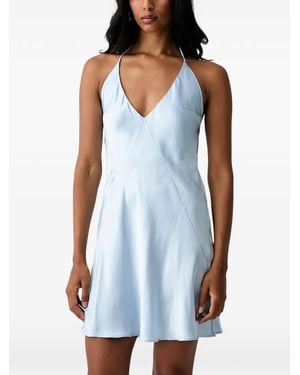 Bardot Robe À Dos Nu - Blue