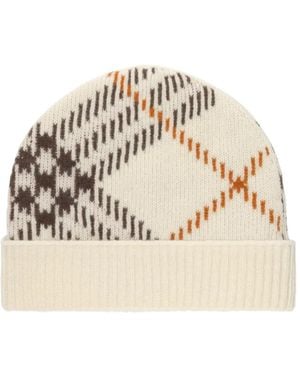 Burberry Beanie Aus Kaschmir - Natur