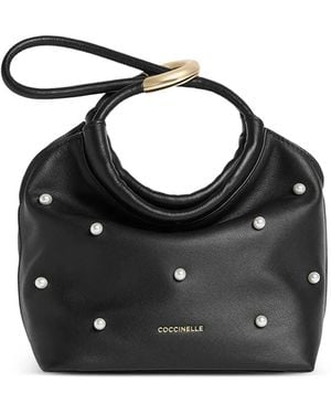 Coccinelle Small Finn Embellished Tote Bag - Black
