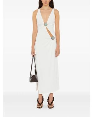 Christopher Esber Cut-Out Midi Dress - White