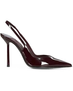 Le Silla Vivienne Patent-Finish Slingback Pumps - Red