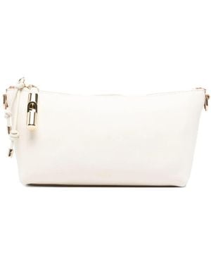 Furla Debby Zip-Fastening Leather Shoulder Bag - Natural