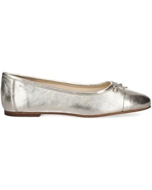 GANT Bow-Detail Round-Toe Ballet Flats - Grey