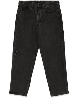 Aape By A Bathing Ape Aapenow ムーンフェイスロゴ ジーンズ - ブラック