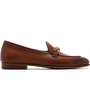 Magnanni Horsebit-Detail Loafers - Brown
