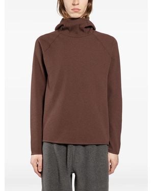 Goldwin Felpa Con Cappuccio Wf Light - Marrone