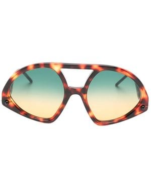 Kuboraum Pilot Sunglasses - Brown