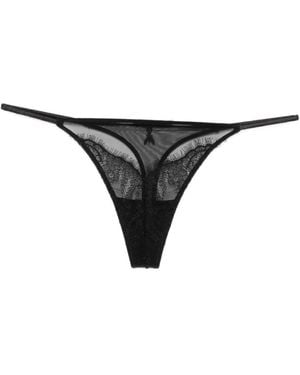 Patrizia Pepe Lace Thong - Black