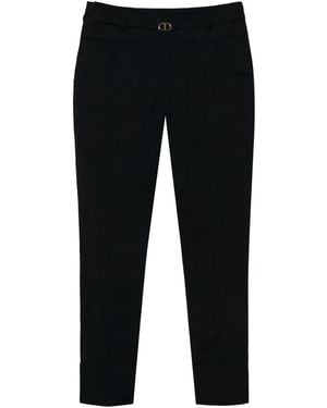Twinset Stretch-Cotton Trousers - Black